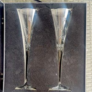 Waterford Wishes Believe Toasting Flutes